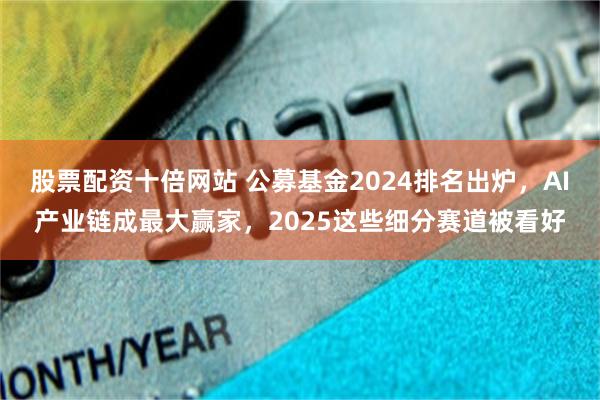 股票配资十倍网站 公募基金2024排名出炉，AI产业链成最大赢家，2025这些细分赛道被看好