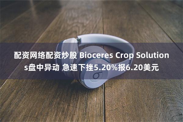 配资网络配资炒股 Bioceres Crop Solutions盘中异动 急速下挫5.20%报6.20美元